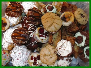 christmas cookies platter